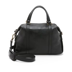 Madewell Glasgow satchel black leather